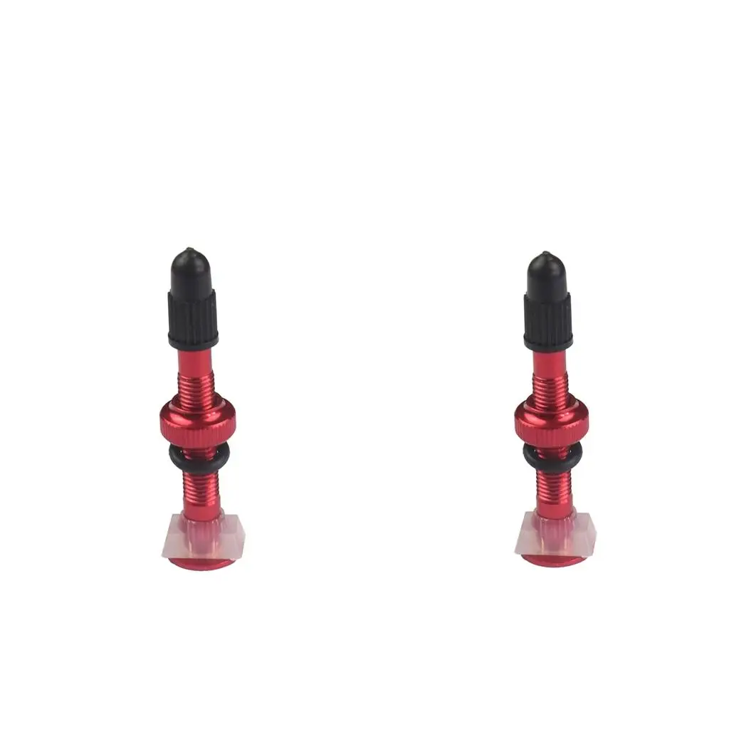 2pcs Alloy Red Cycling Mountain-Bike   Valves Core Universal