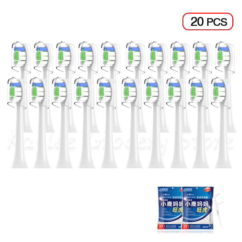 Best of Replacement Toothbrush Heads 20PCS For Philips HX9360 HX9023 HX9342 HX6930 HX6730 HX6530 HX3230 HX6065 Brush Head With Cover Reviews & Tips