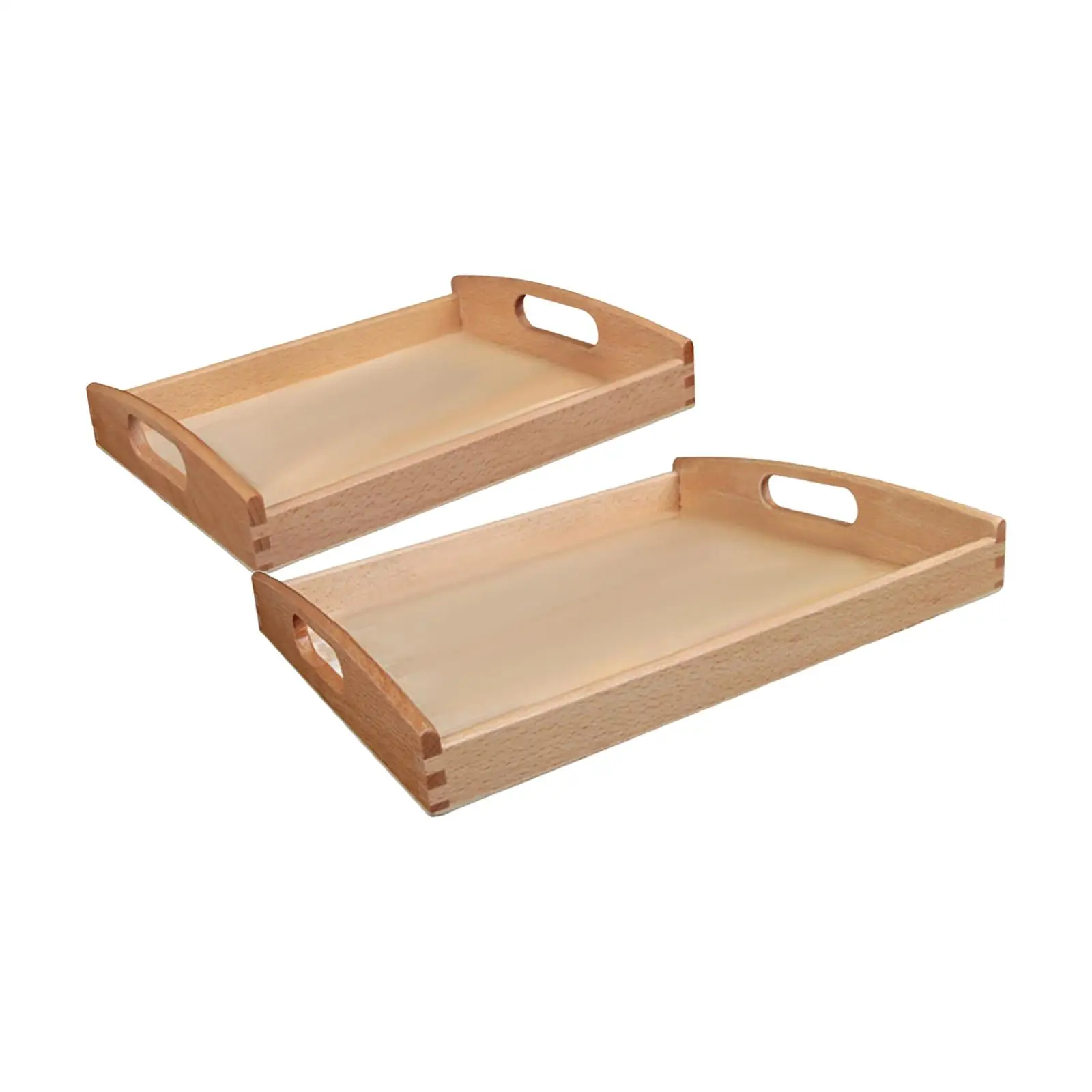 2pcs Wooden Montessori Materials with Handle Teaching Aids
