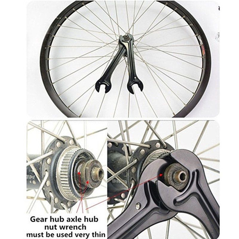 Bike Hub Cone Spanner Portable Head Open End Axle Wrench Bicycle Repair Tool Accesories 13/14/15/16mm