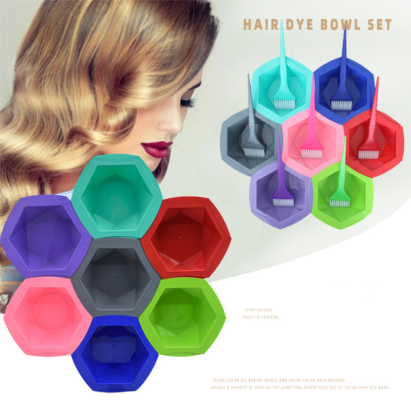 Best of 7pcs Hair Dye Brush Mixer Bowl For Hairdresser Coloring Sets Plastic Mixing Bowls Salon Hairdressing Styling Tools Accessories Reviews & Tips