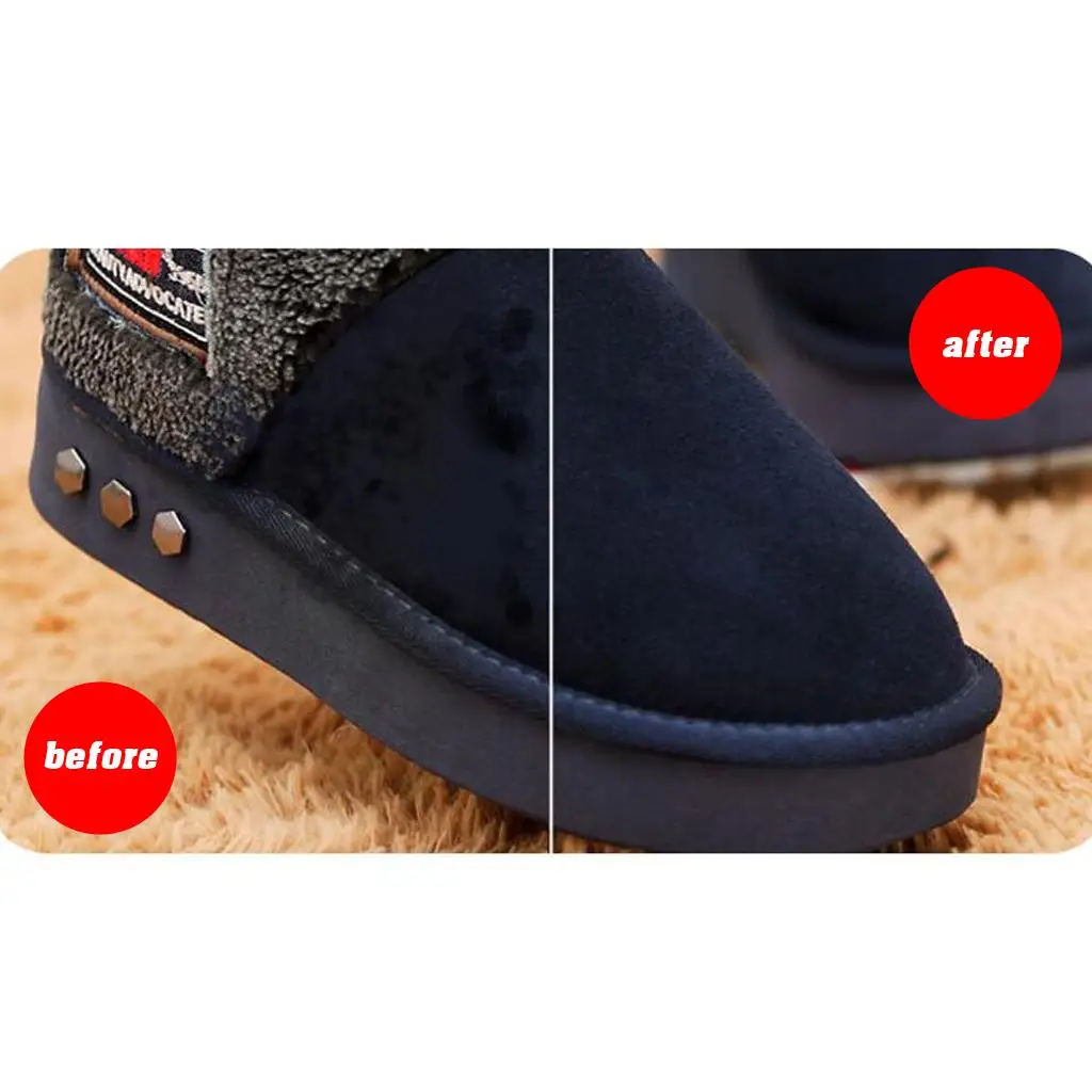 3x Durable Long Wood Handle Bristle Brush Shoe Boot Polish Shine Cleaning