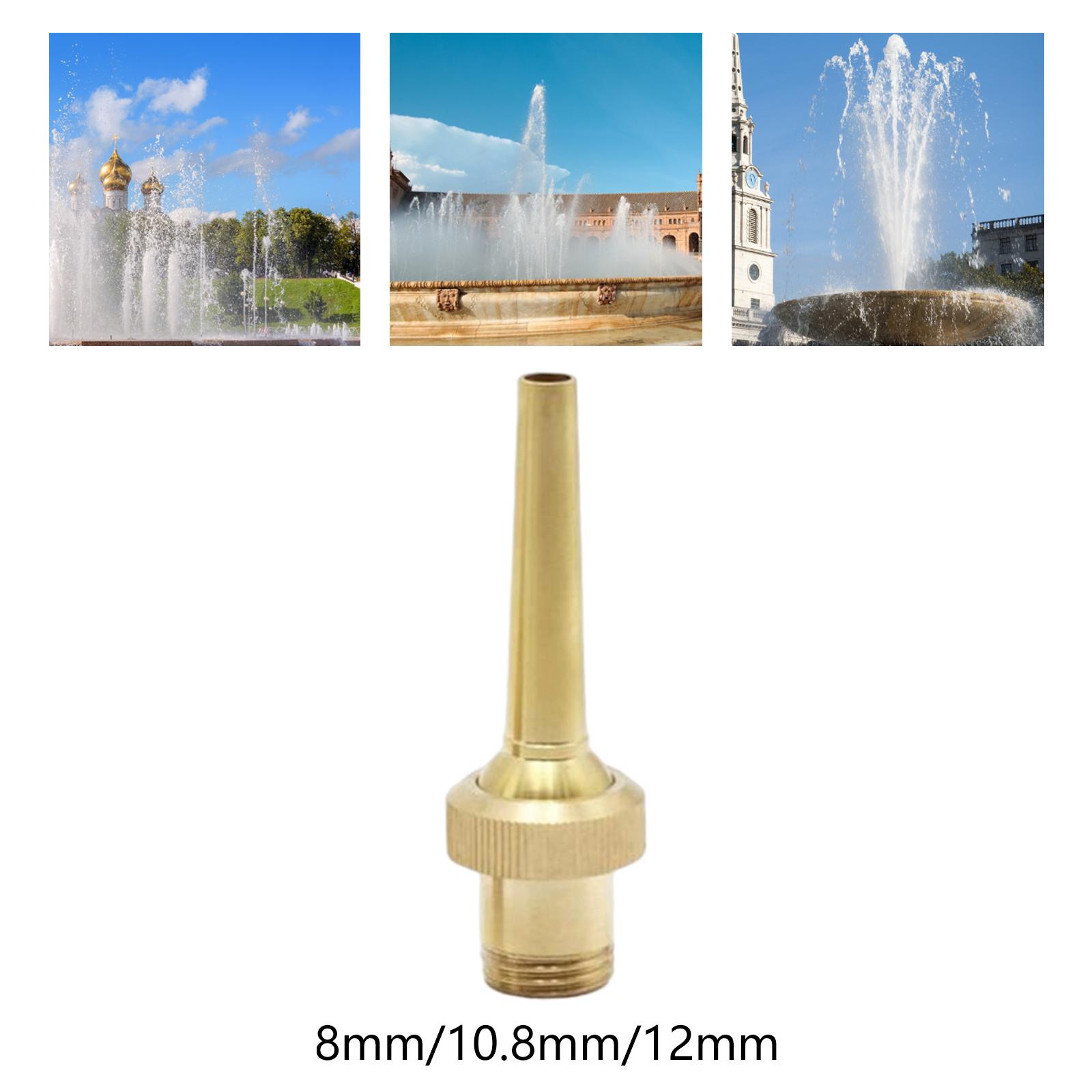 Brass Fountain Nozzle Courtyard Accessories Park Outdoor Pond Fountain Sprinkler Head Landscape Sprinkler