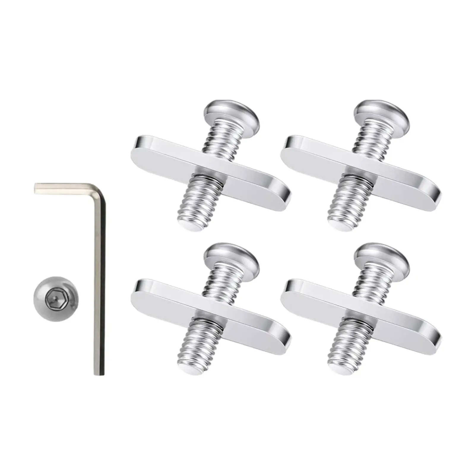 Kayak Rail Track Screw Nuts, Stainless Steel Outdoor Parts Tool Hardware Gear Rail Mounting Replacement Set for Kayak Rail