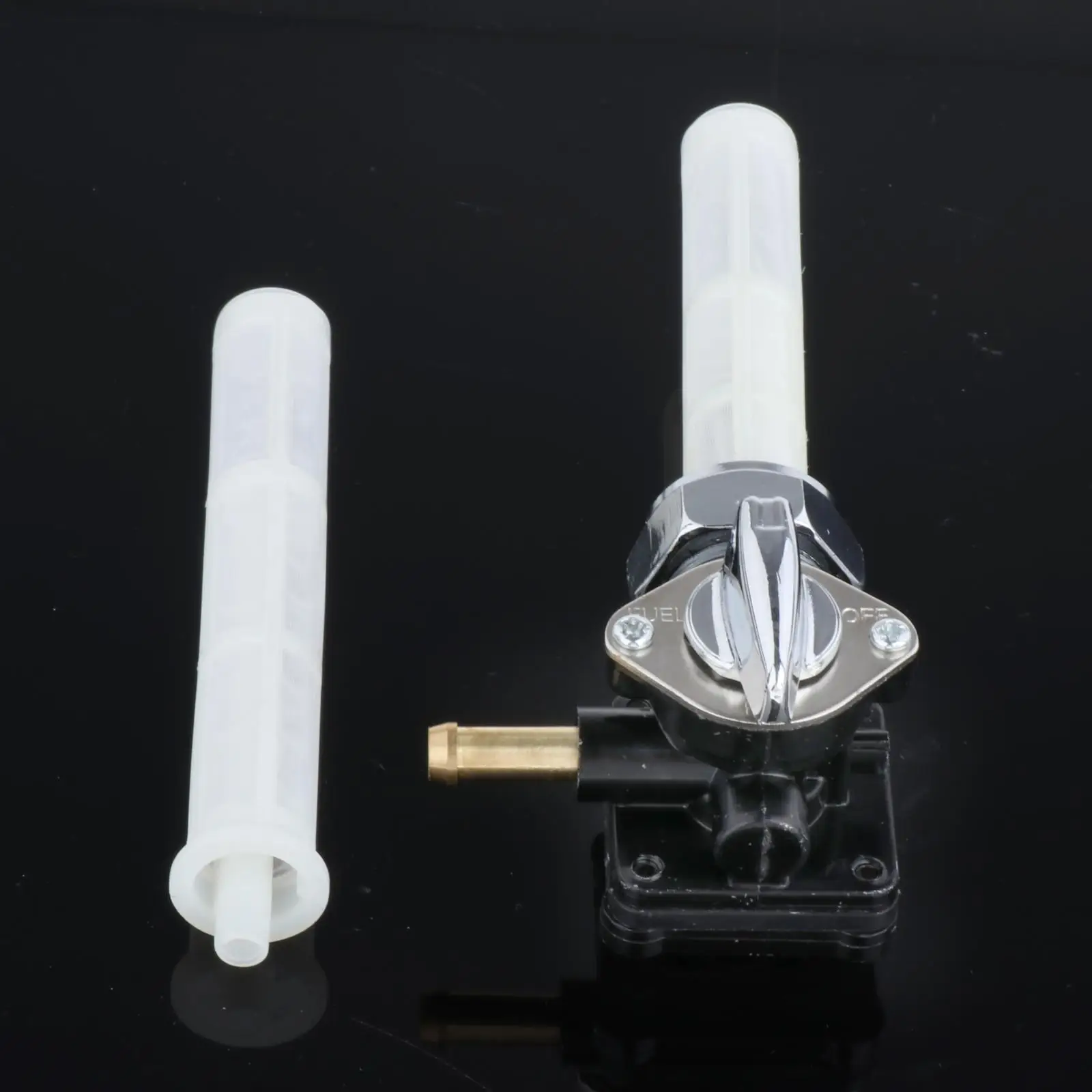 Fuel Switch Valve Petcock  with Filter Mesh 61338 Shut Off Switch for Flst Replacement  Supplies Parts