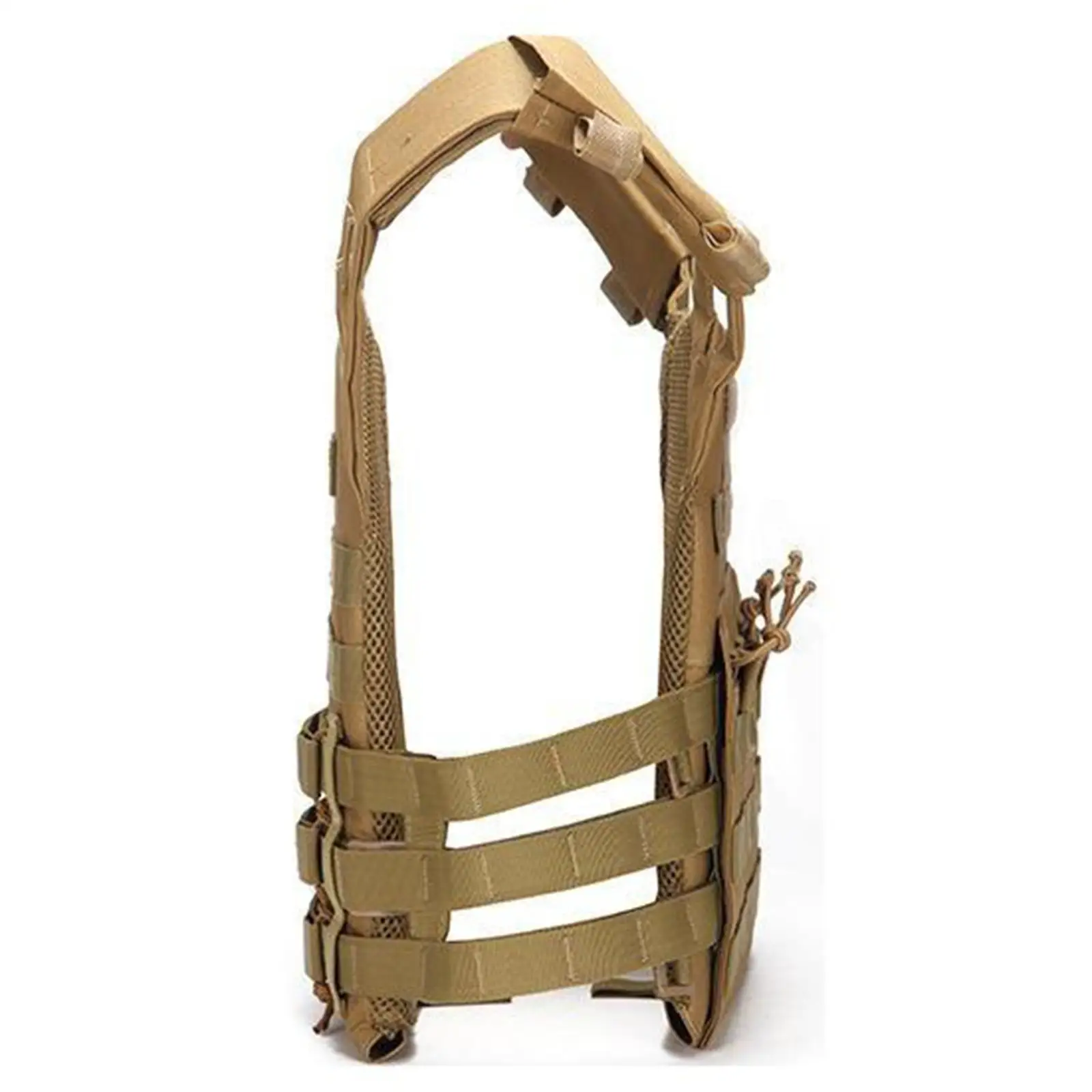 Nylon Tactical Vest Adjustable CS Women Men Chest Rig Webbing Vest Hunting Jungle Detachable Belt with Multiple Pocket Outdoor