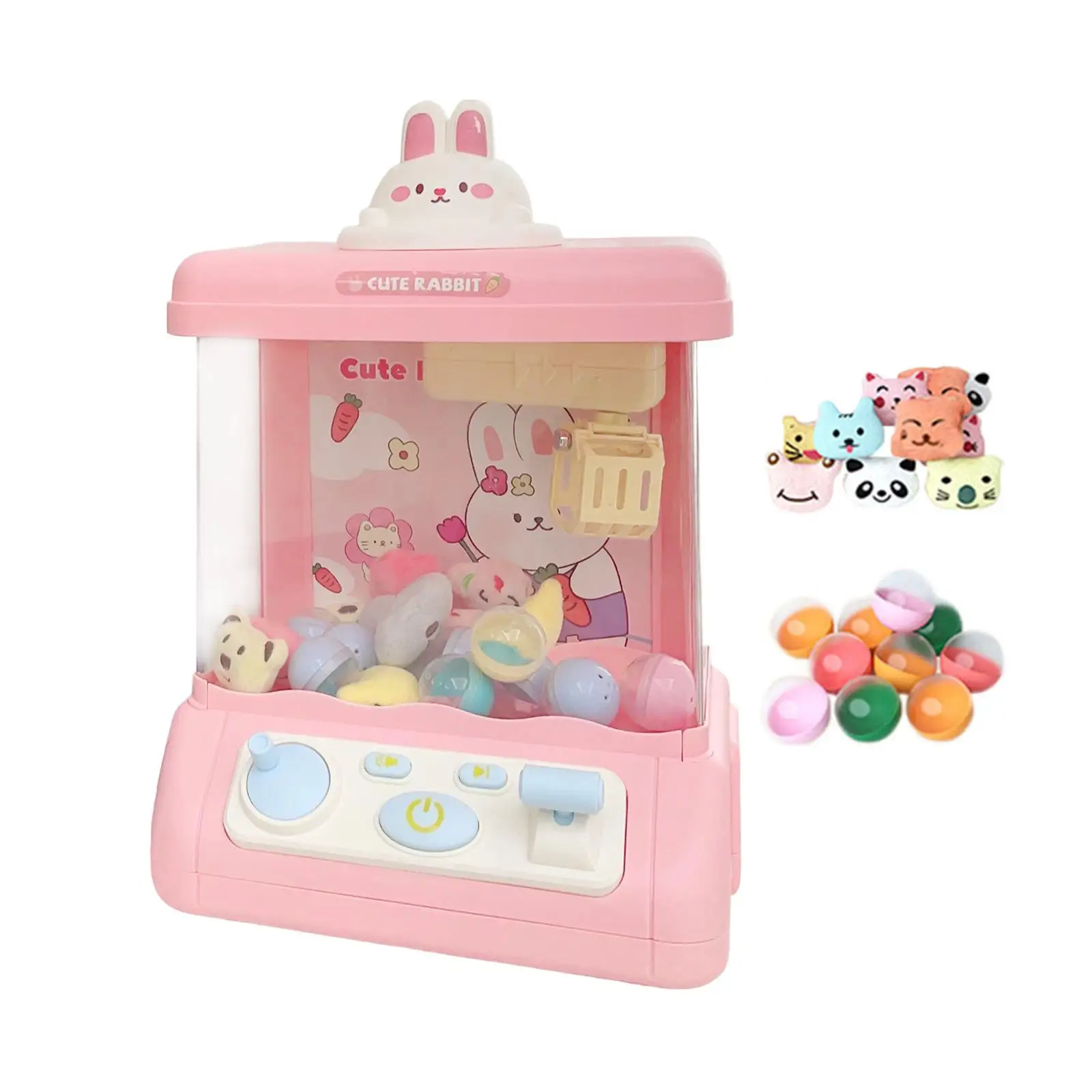 Catching Doll Machine with Lights Sound Arcade Game Household Claw Machine Claw Toy Grabber Machine for Birthday Gifts Children