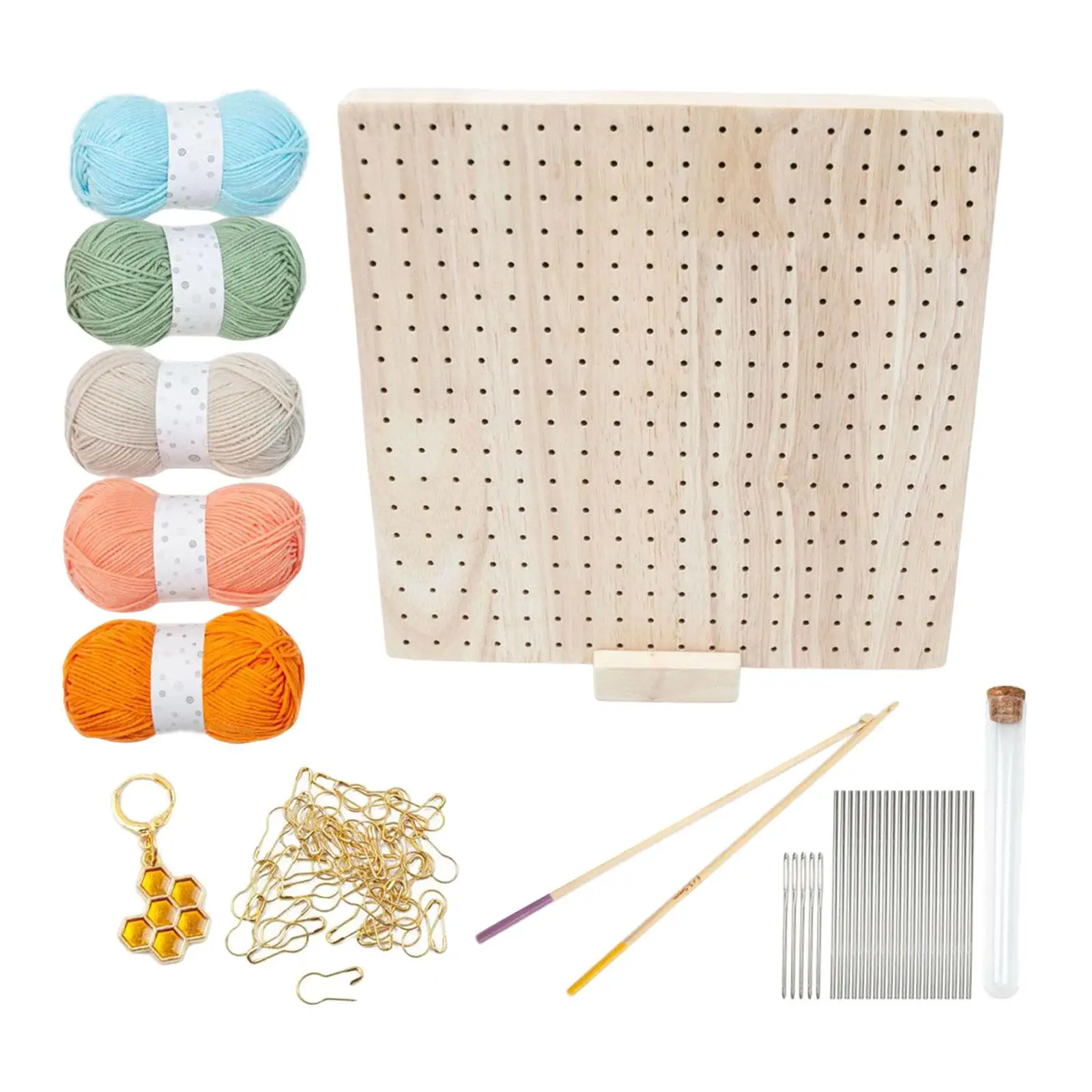 Blocking Board Set Handcrafted Knitting Solid Blocking Mats for Craft Weave Knitting Crochet Sewing Supplies Handy DIY Lovers