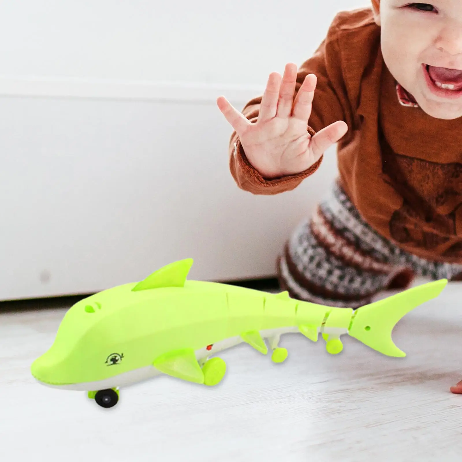 Electric Dolphin Toys Flash Lighting Music Electronic Pet for Children Toddlers