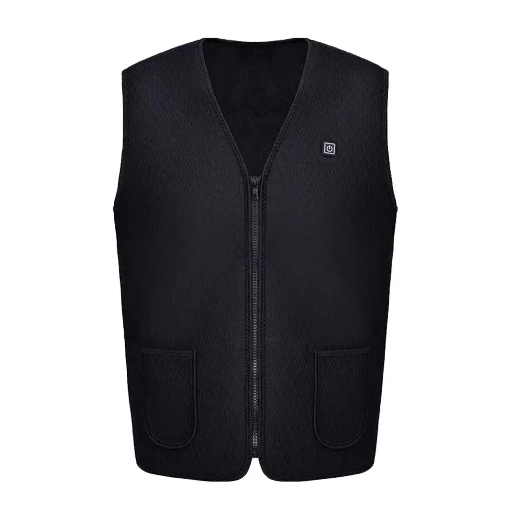 Men`s Electric Heating Vest Jacket Battery Heated Coats