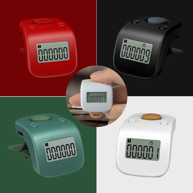Description Picture 6 of itemDigital LCD Finger Ring Tally Counter Mini Rechargeable Counter 6 Channel Counting 6 Digit Beads Prayer Counter