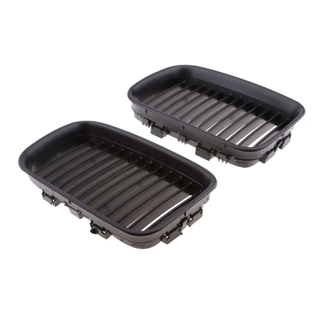 Pair Front Bumper  Matte  Grille Grills For  E392-1996