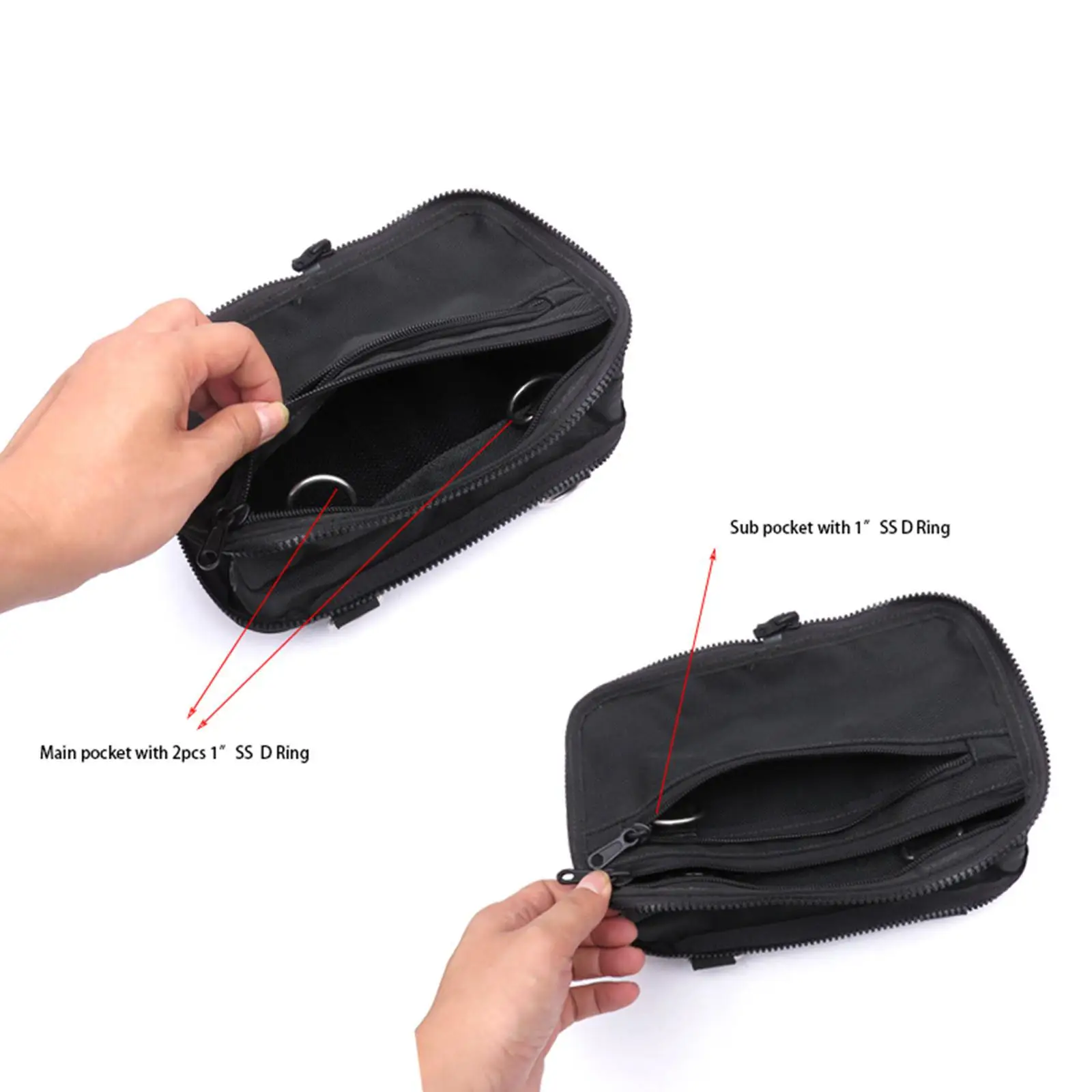Portable Scuba Diving Storage Bag Backpack Nylon Dive Pocket & D Ring Gear BCD Equipment Snorkelling Pouch Supplies