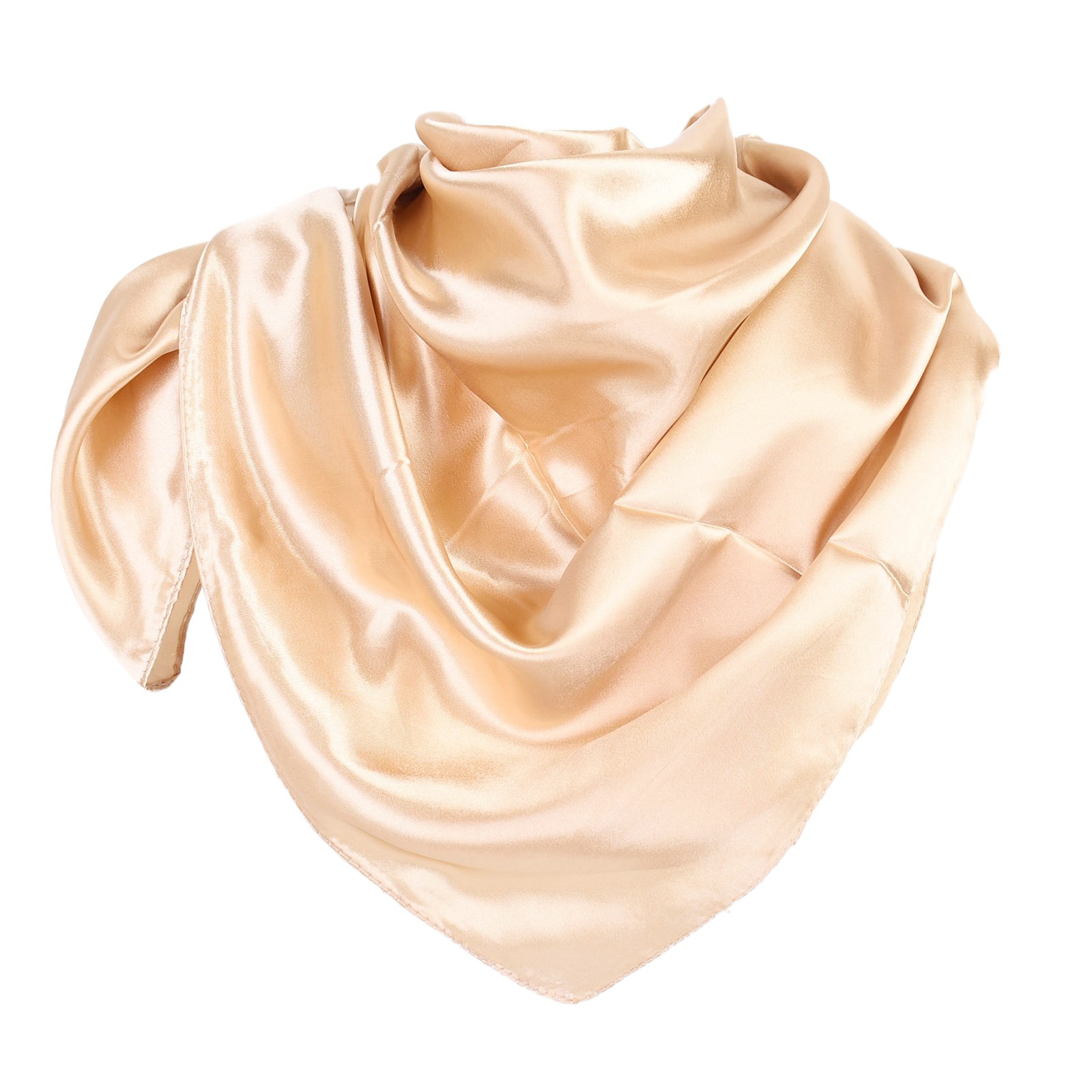 Women Fashion Solid Satin Square Head Scarf Lightweight Neck Scarves Hair Bandana Neckerchief Sweatband Youth Sequin Sweatband