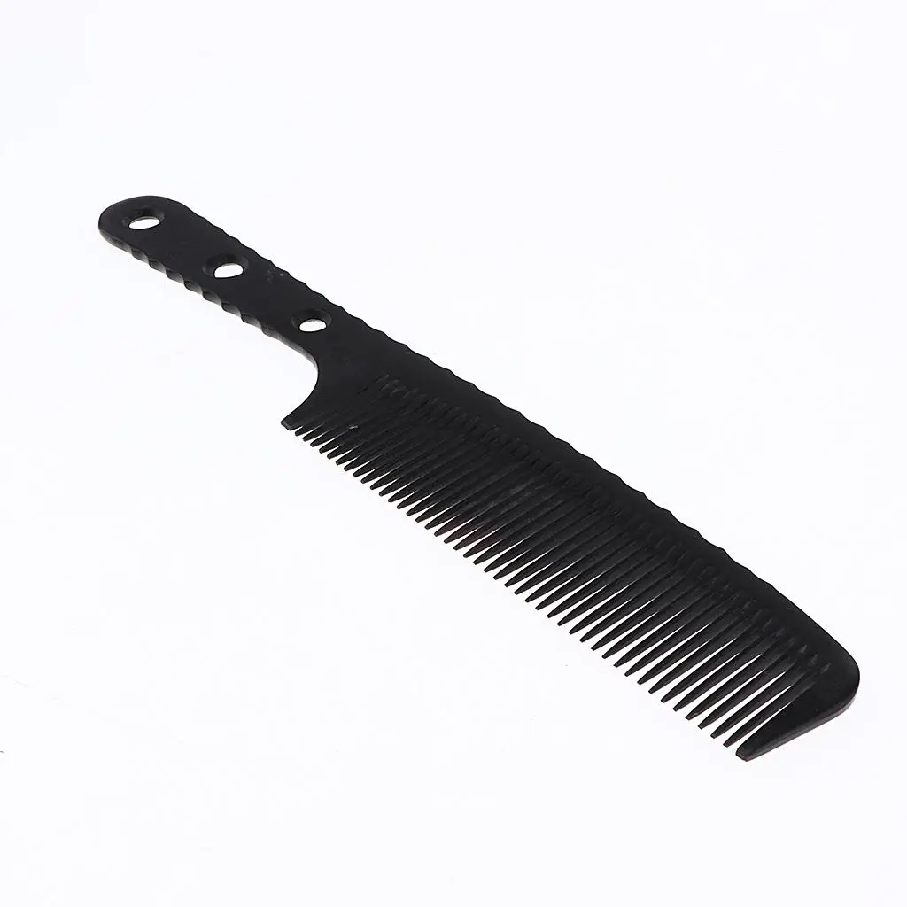 2x Hair Styling Hairdressing Antistatic Barber Detangle Comb Black