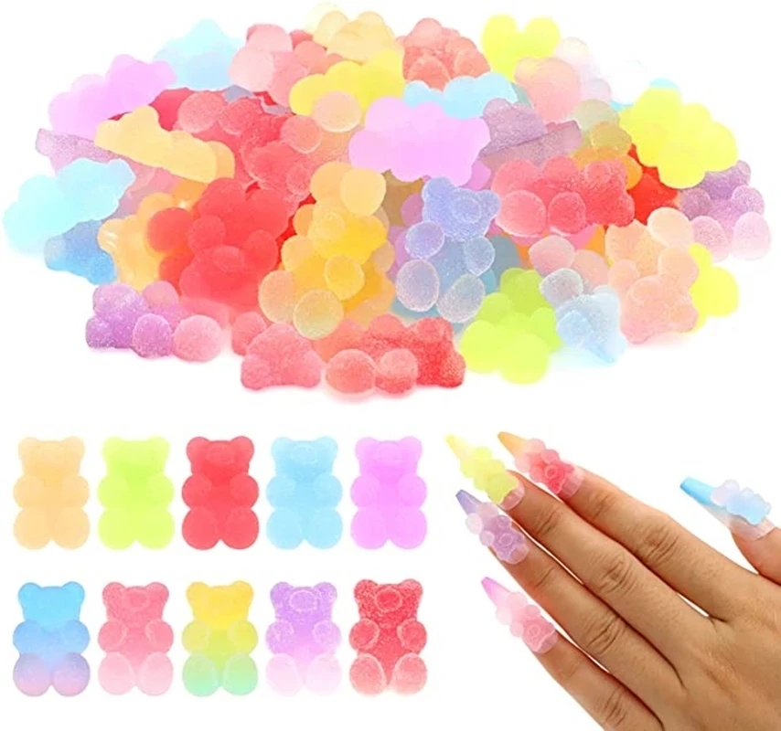 Best of 20Pcs Bulk Nail Charms Kawaii Multi-Shapes Mixed Resin Nail Rhinestones Cute 3D Nail DIY Accessories For Manicure Decorations G Reviews & Tips