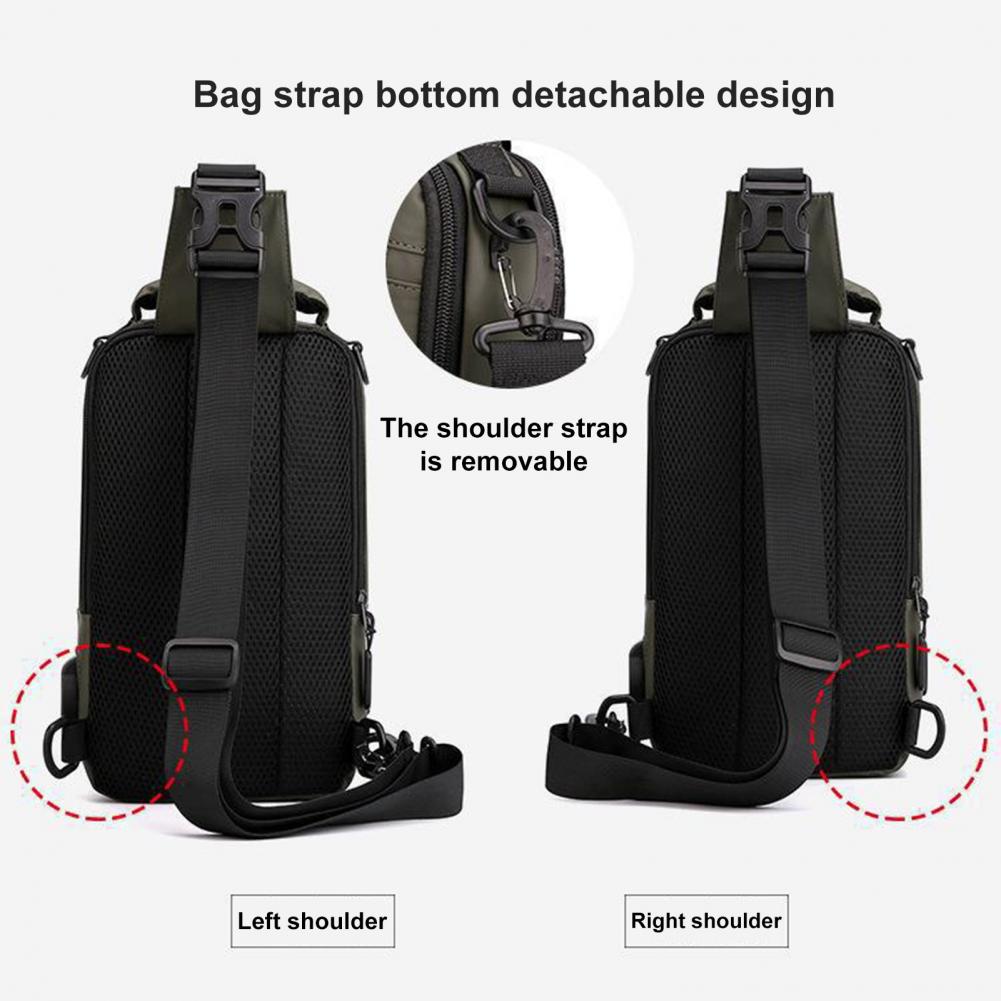 Title 19, Brusttasche mit USB-Ladeanschluss, Outdoor-Kreu...