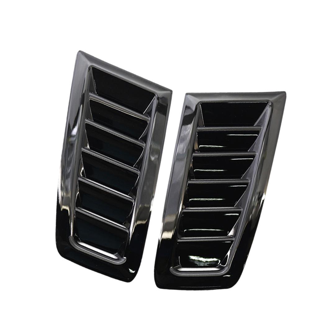 1 Pair Car Hood Vent Decorative Hood Bonnet Vent Air Flow Intake Louvers Hoods Vents Bonnet Cover MK 2 RS Style ABS PLASTIC