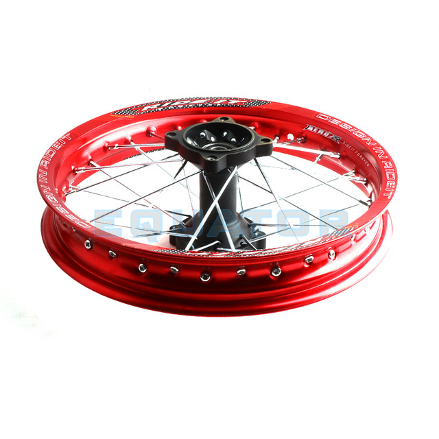 offline sales Aluminum 12 Red Rear Anodized Wheel 12MM Type2 Pit Cross  Bike