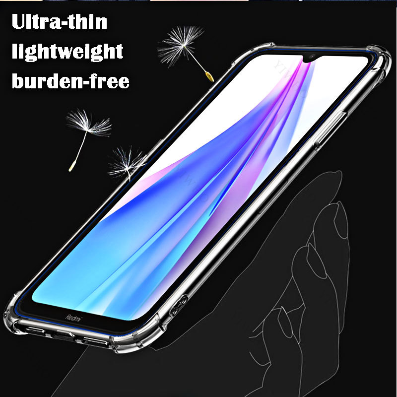 Weiche, stoßfeste, transparente Silikonhülle für Xiaomi Redmi Note 8T, transparente TPU-Hüllen für Redmi Note8T 6,3 Zoll M1908C3XG Sicherheit – Detail 3
