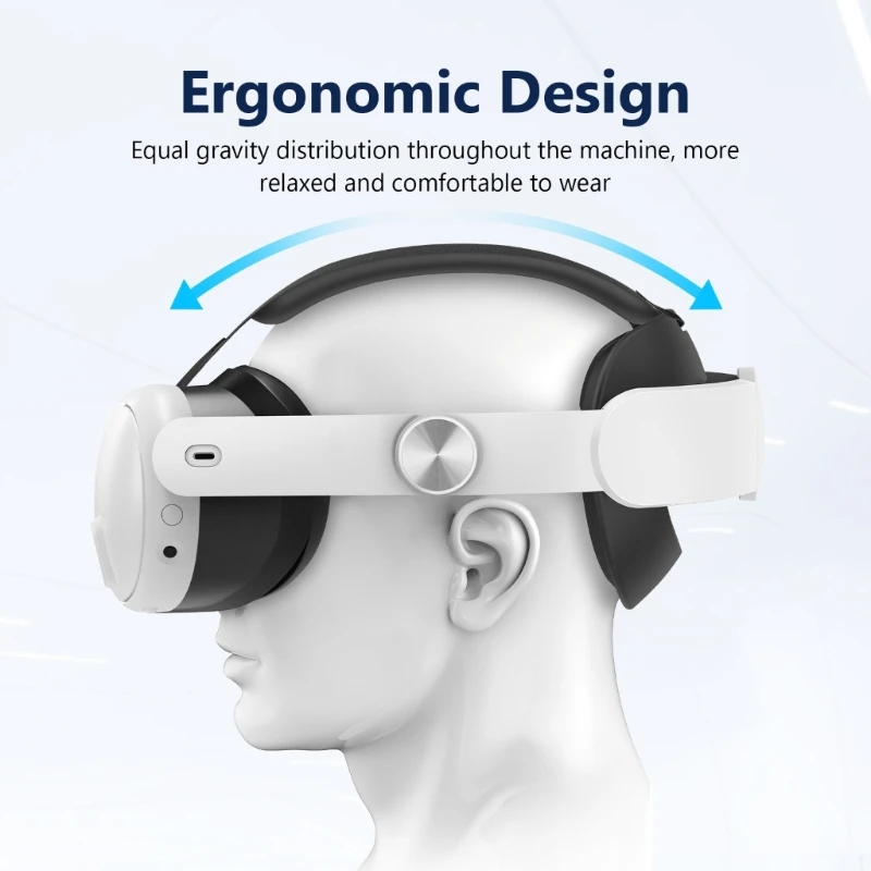 VR, Headband ajustável, suporte aprimorado, reduzir a pressão da cabeça