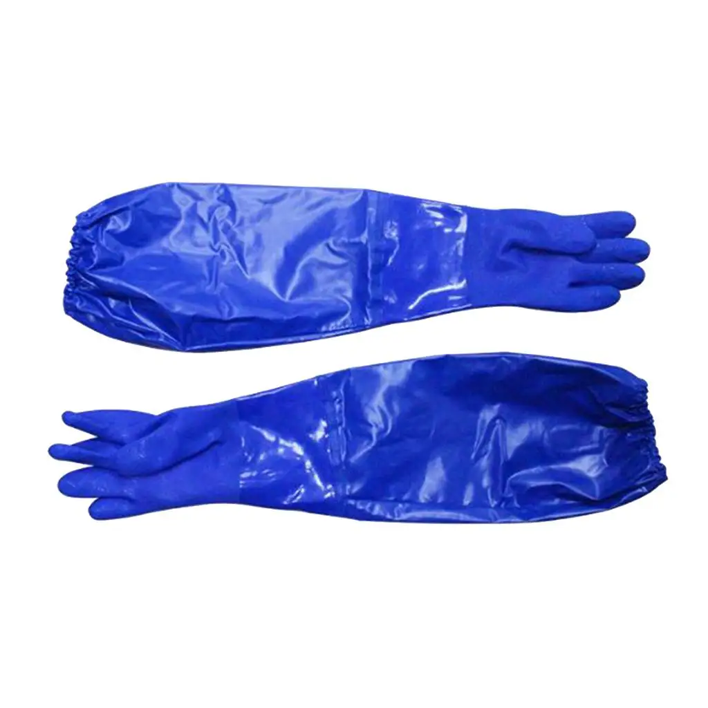 Thickened Fishing Operation Rubber Gloves Waterproof Oil and Resistant