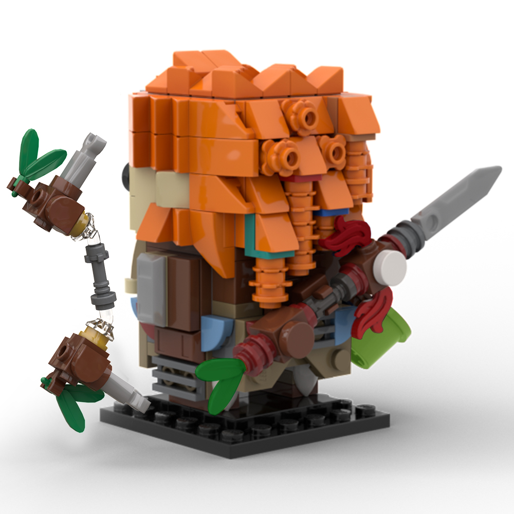 Конструктор MOC Horizon Zero Dawn ALOY Brickheadzs, набор блоков для  женщин, игра воинов, охотников, персонажи, модели, детские игрушки |  AliExpress