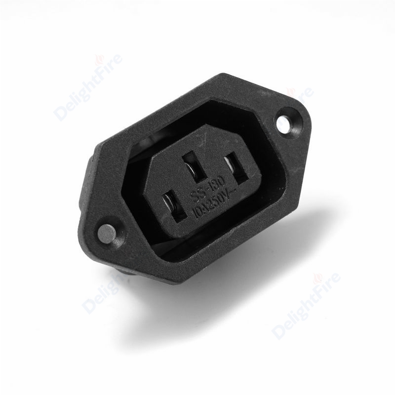 Iec c13 c14 Steckdose wiederauf ladbarer Stecker Buchse 3-polige Schraube Typ Steckdose Steckdosen Steck verbinder Wechselstrom steckdose – Detail 8