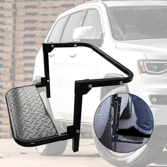 Folding Tire Wheel Step Large Weight Capacity Heavy Duty Vehicle Trailer Auto  Step Stable Step Pedal Car Truck Suv Ladder - Tire Accessories - AliExpress