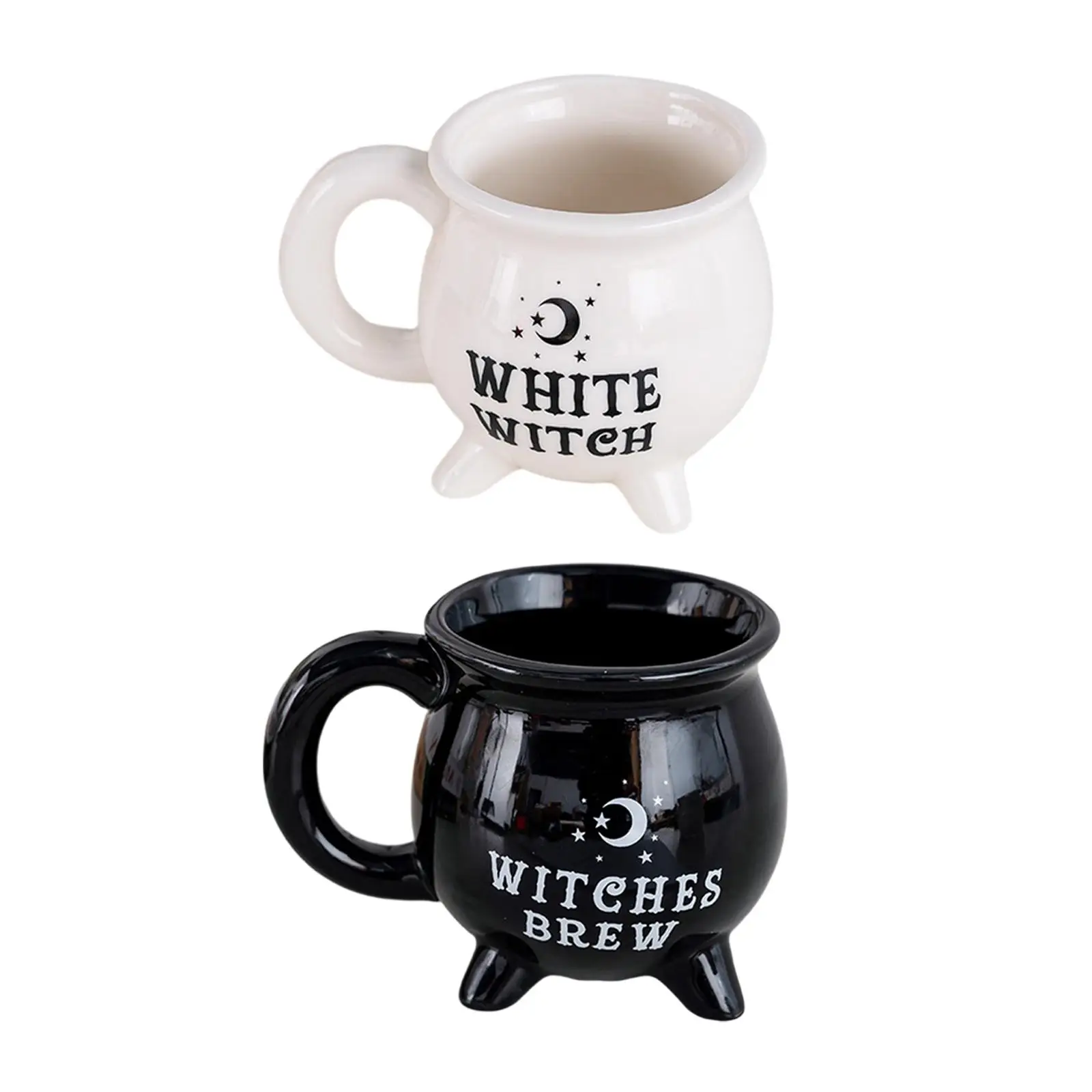 Halloween Coffee Mug Porcelain 3D Novelty Gothic Cup Witch Ceramic Mug for Candy Chocolate Halloween Milk