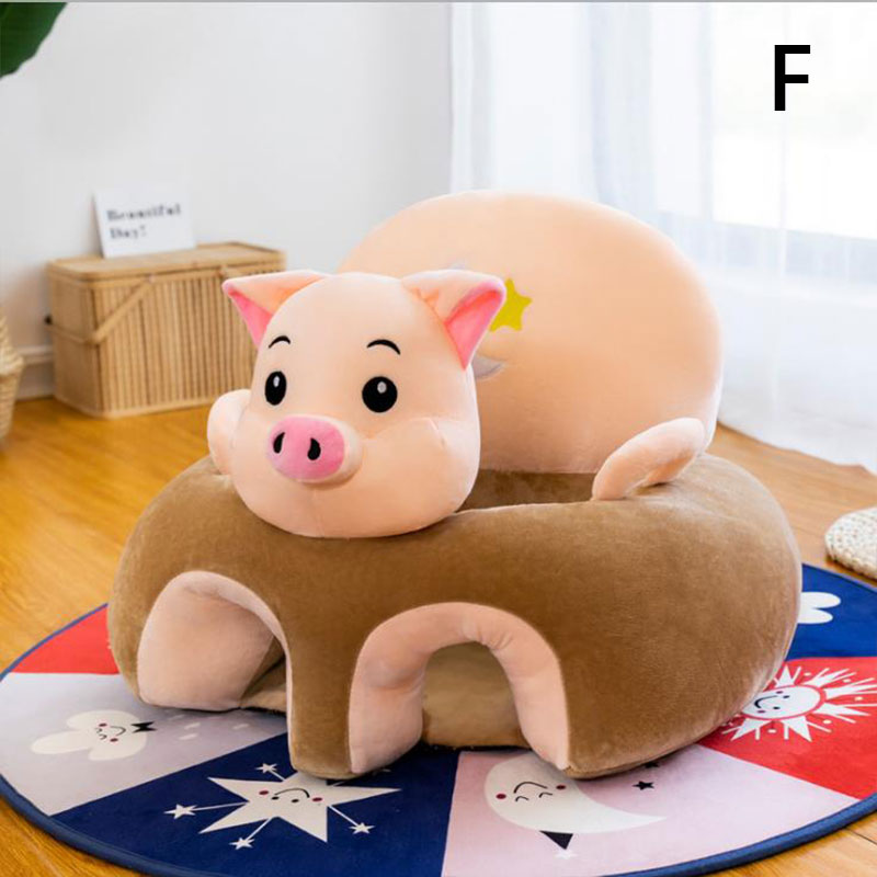 1PC Baby Learning Sitting Seat Support Seat Cover Washable Without Filler Cradle Sofa Chair Without Cotton(Sitting Chair Cover!)