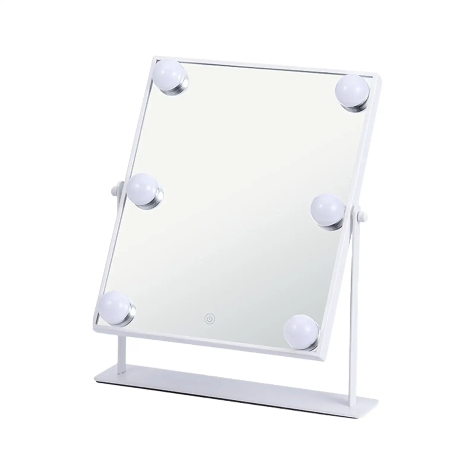 360 Degree Makeup Mirror with Bulbs Decoration Cosmetic with USB Cable Supply for Dressing Table Tabletop Bathroom