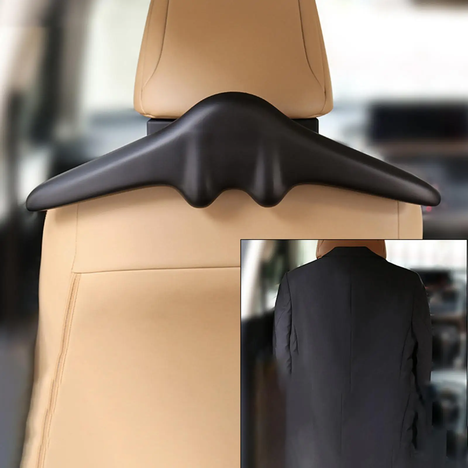 Car Coat Hangers Safety Hanger PU for Household Vehicle Bags