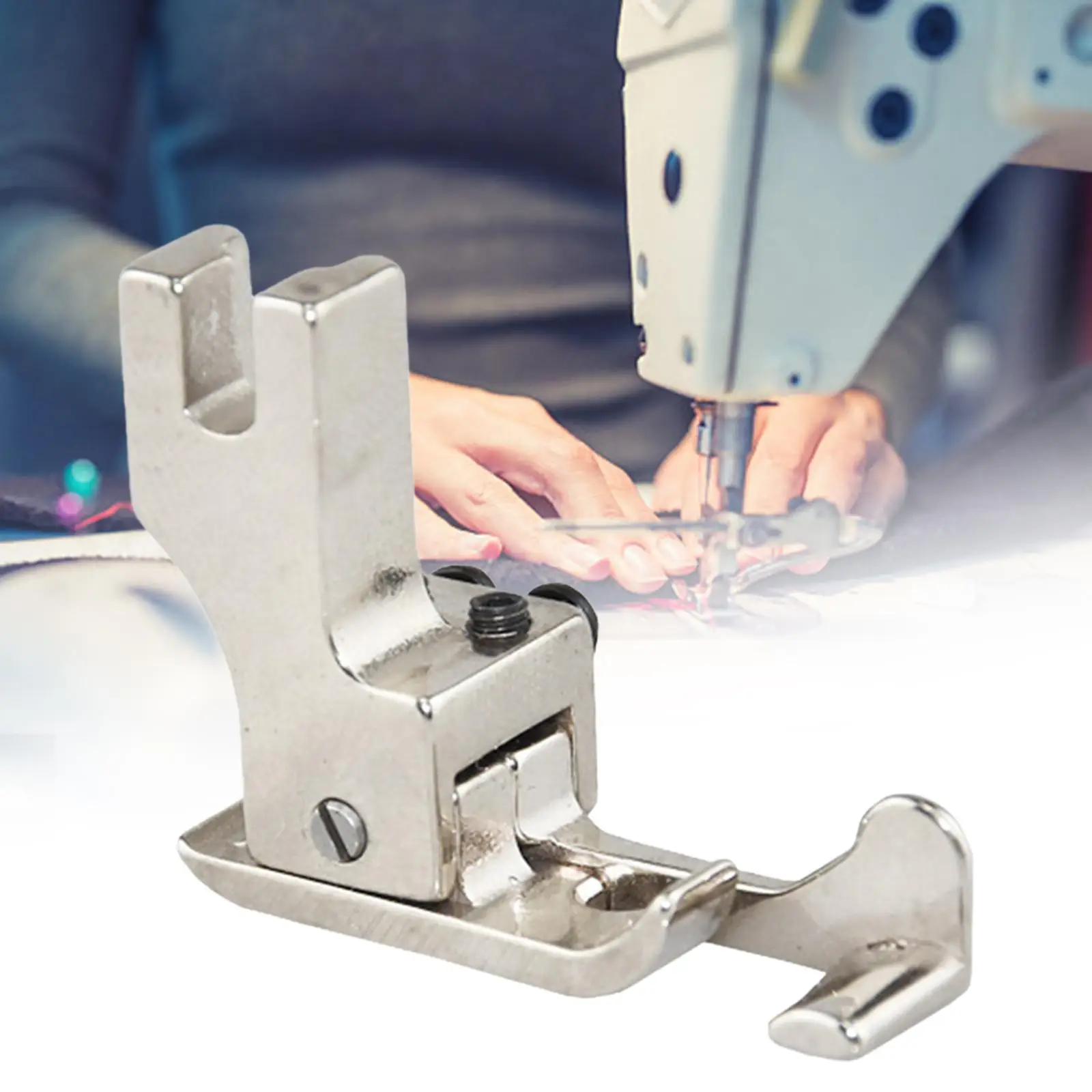 Sewing Machine Presser Foot Steel Straight Stitch Presser Foot for Embroidery Machine Cording Clothes Bag Sewing Sewing Apparel