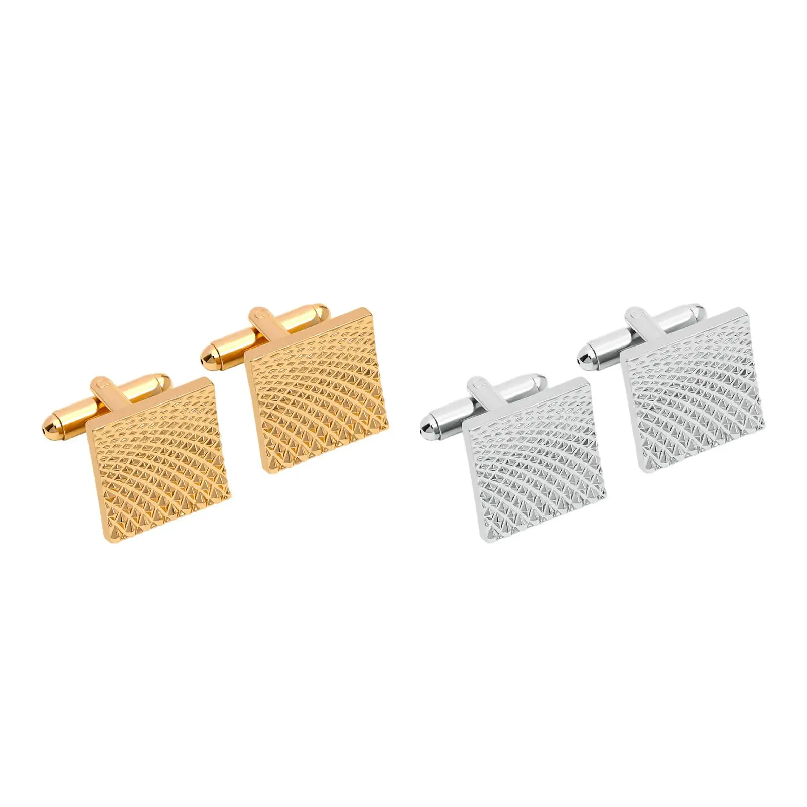 1  Cufflinks Gentleman Style Sturdy Stylish Quality Polished Durable Delicate Cuff Links for Shirt Wedding Suits Meeting Daily