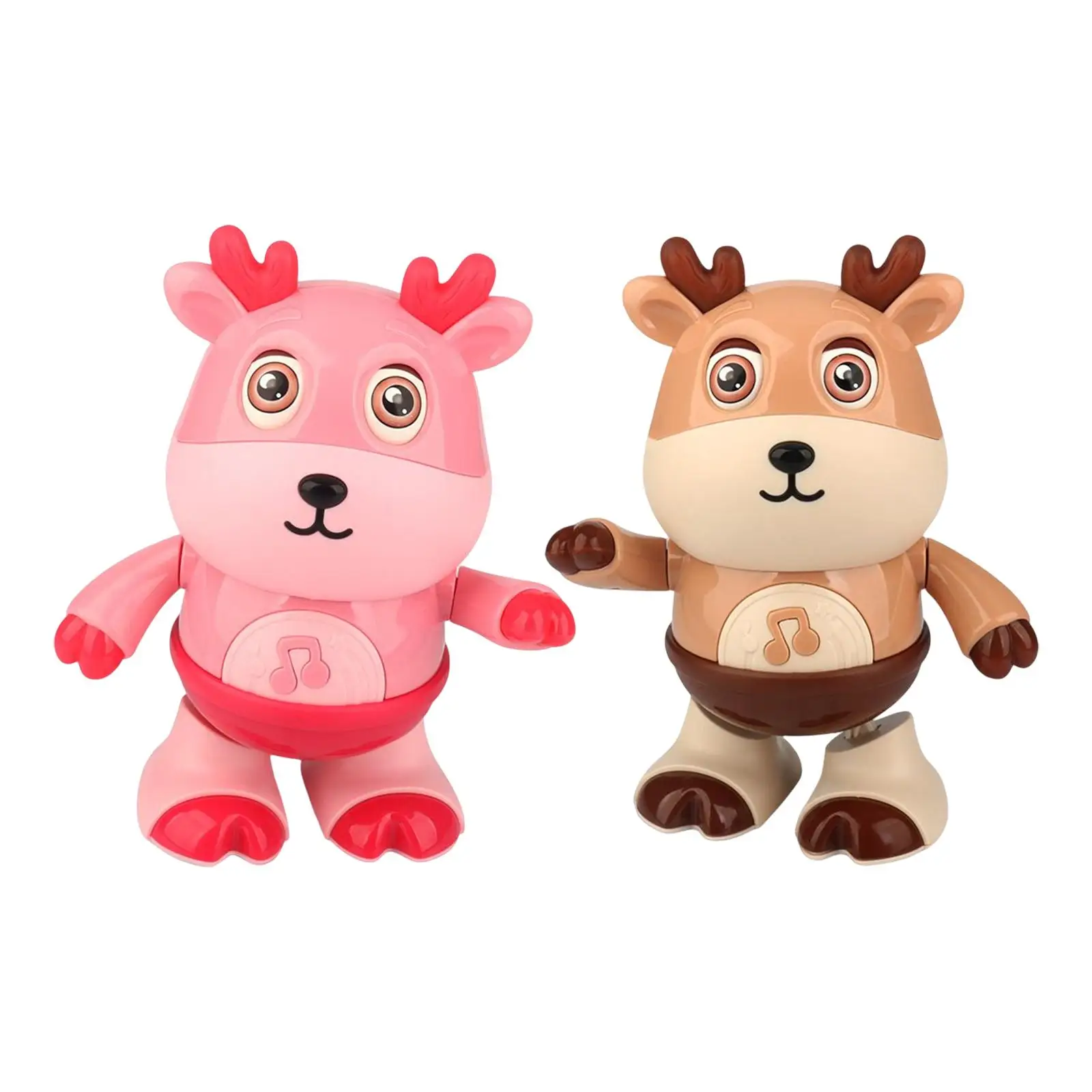 Dancing Deer Toy Deer Musical Toy Dance Animal Doll with Music and Light Learning Toy Dancing Swing Deer Toy for Decoration Gift