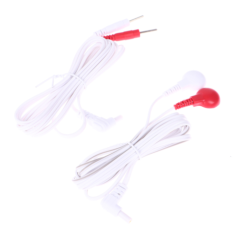 Best of 1 / 2PC Massage Relaxation 2 / 4Buttons Electrotherapy Electrode Lead Electric Shock Wires Cable For Tens Massager Connection Cable Reviews & Tips - Image 4