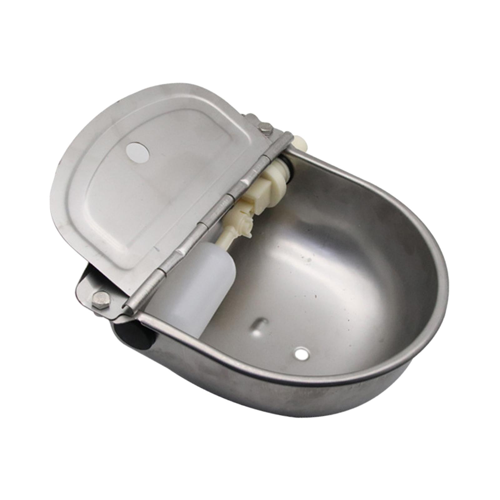 Automatic Animal Drinking Water Bowl Water Trough Stainless Steel Drinker