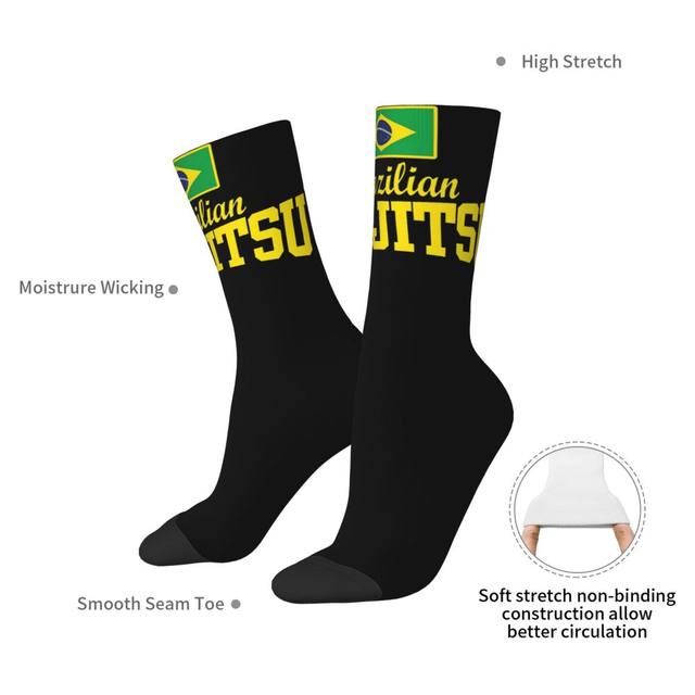 Unisex Brazilian Jiu Jitsu Printed Socks For Men Warm Winter Warmth For Martial  Arts And Street Style From Caixuku, $10.38