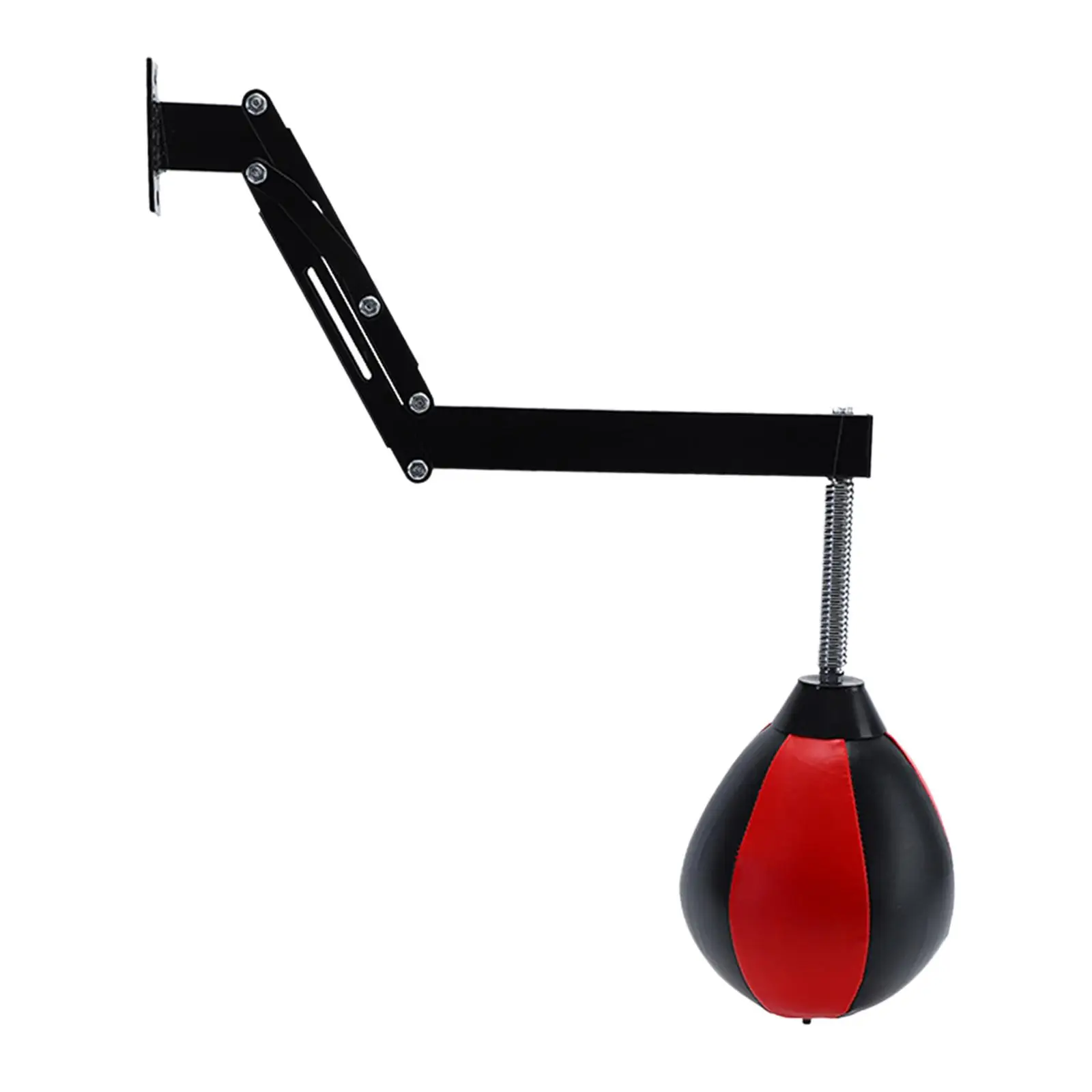 Speed Bag Inflatable Adjustable PU Leather Heavy Duty Wall Mount Boxing Punching Bag for Training Sanda Sports Workout