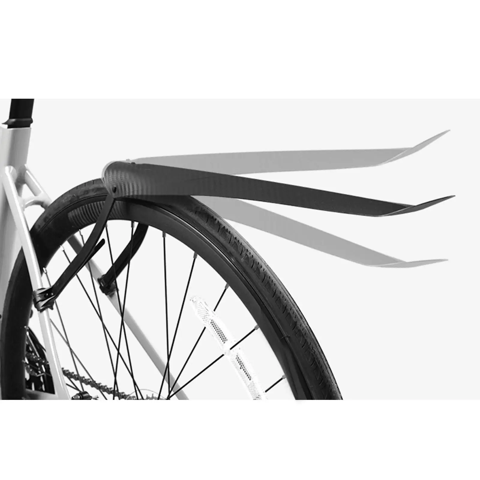 Mountain Bike Fenders Mudflap Ultralight Lengthen Widen Portable Bike Rear Mud