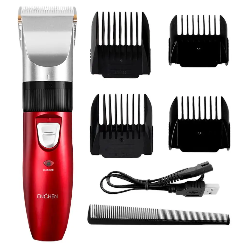 Professional Body Beard Trimmer For Men Cordless Hair Clipper+ 4 Comb Attachment