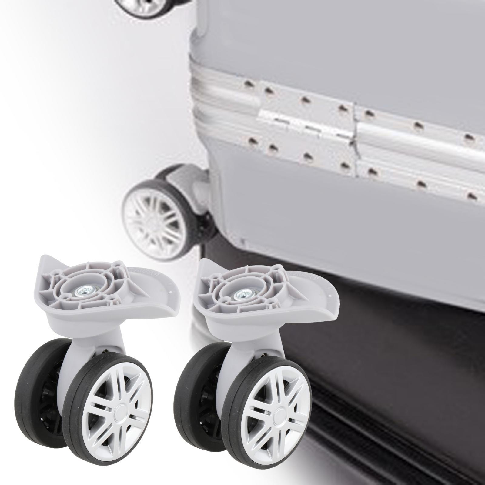 2 Pieces Replacement Luggage Wheels A19 Double Row Roller Heavy Duty Durable Suitcase Wheels Swivel Casters for Travelling Bag
