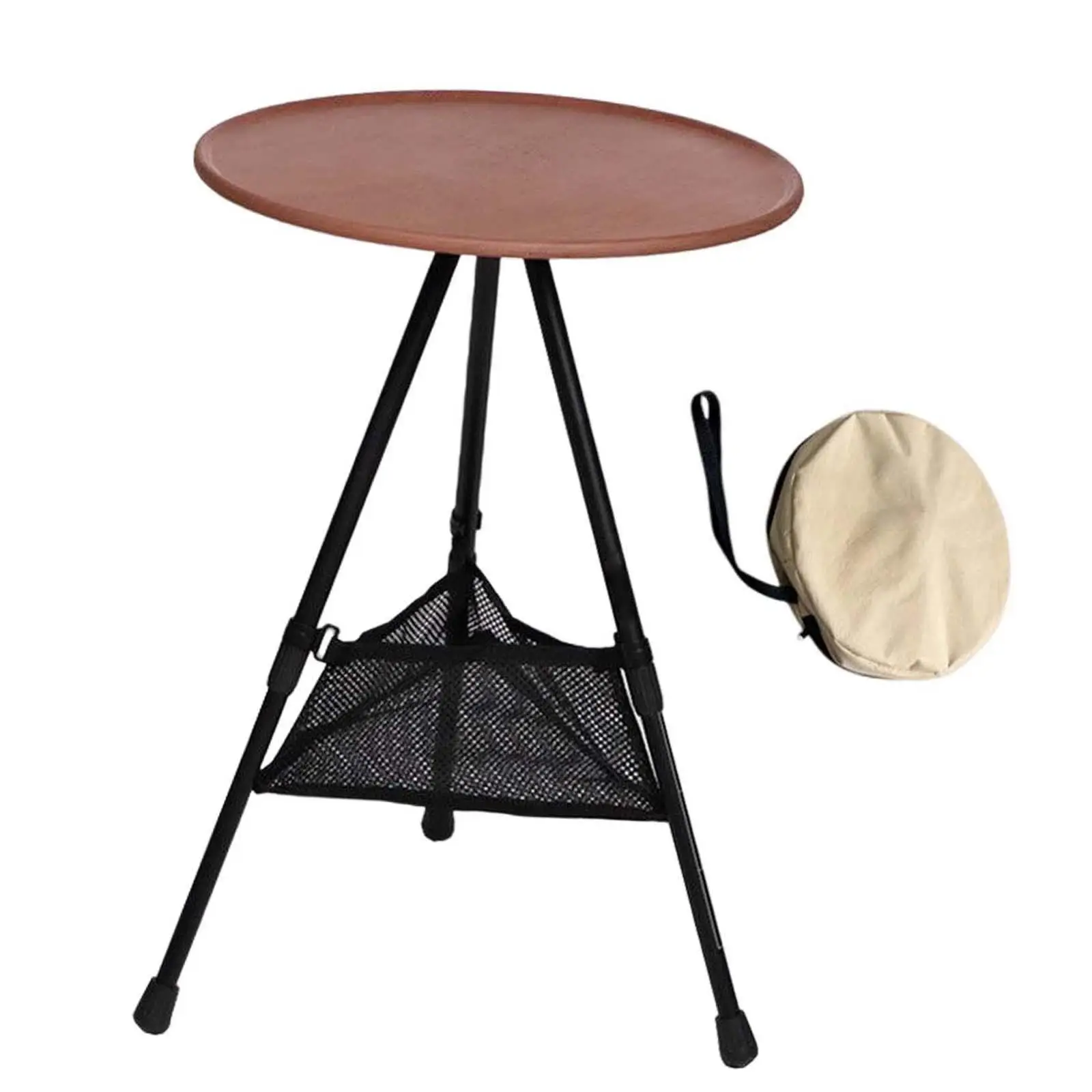 Outdoor Camping Round Table Durable Coffee Table for Bedroom