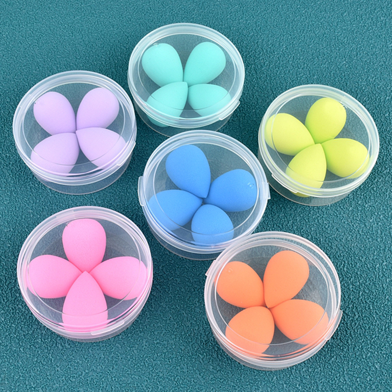 Best of 4Pcs Mini Makeup Sponge Powder Cosmetic Puff Dry And Wet Small Beauty Egg For Foundation Cream Concealer Makeup Blender With Box Reviews & Tips