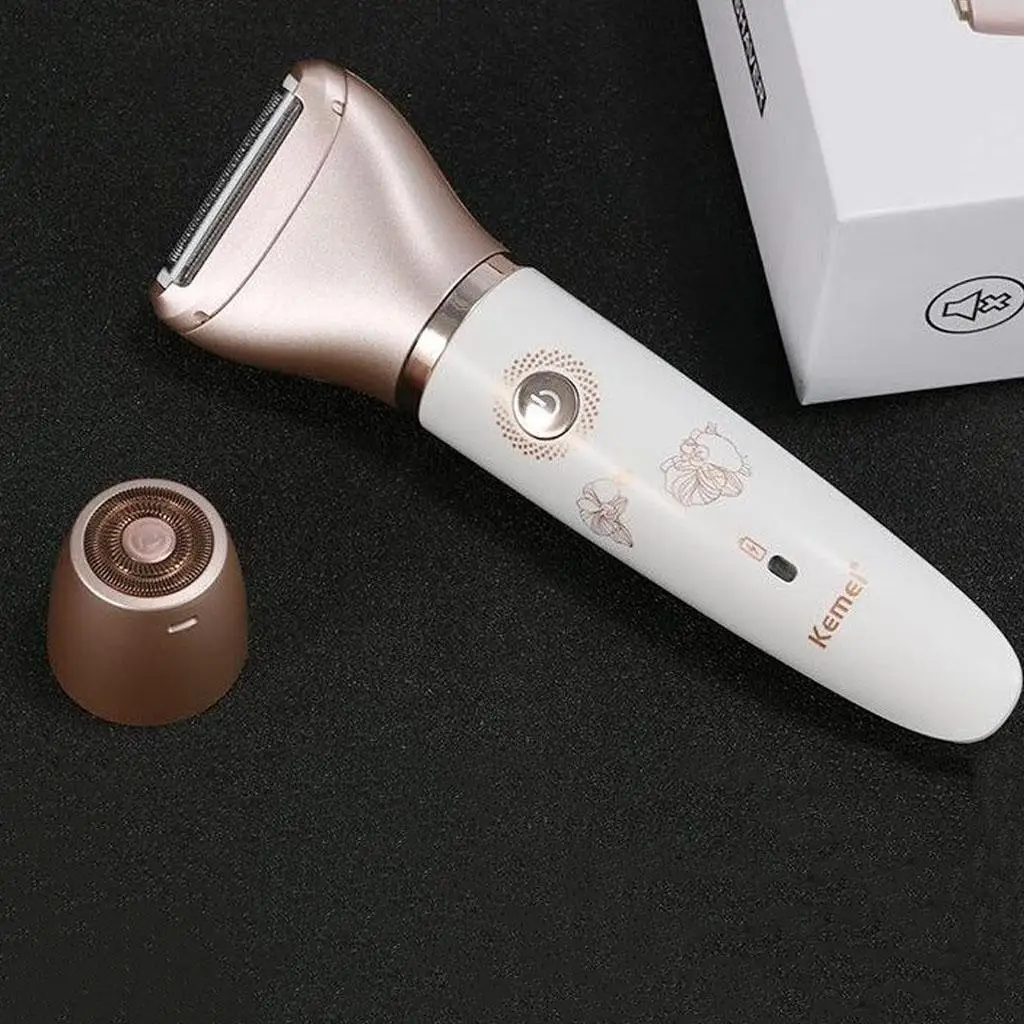 Lady Razor Painless 2 IN 1  Wet Dry Trimmer for Face Legs Bikini Underarms