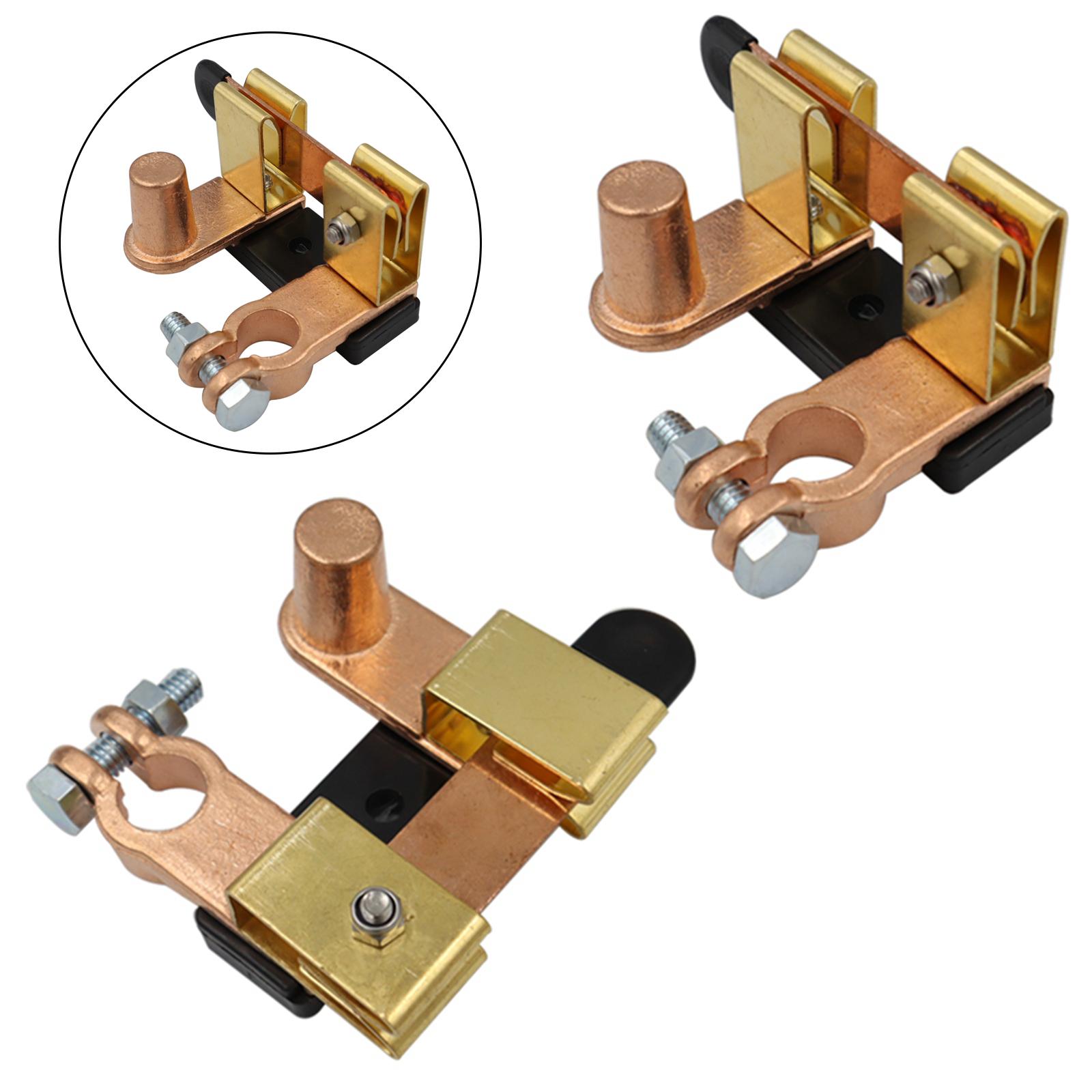 Master Battery Disconnect Switch Knife Type Vertical Solid Brass 15-17mm Tapered Top Main Switch Anti-Leakage Fits for RV
