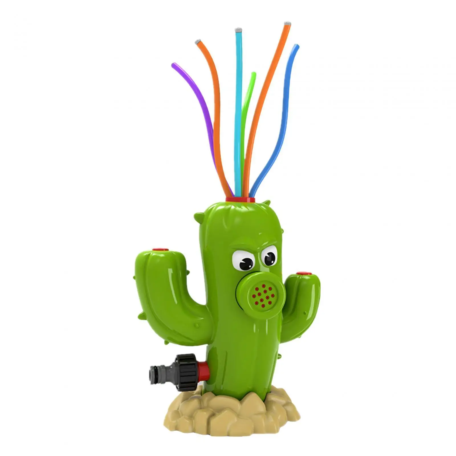 Cactus Sprinklers Outdoor Toy Splashing Fun Interaction Water Sprayer Summer Backyard Toy for Holiday Patio Beach Party Yard