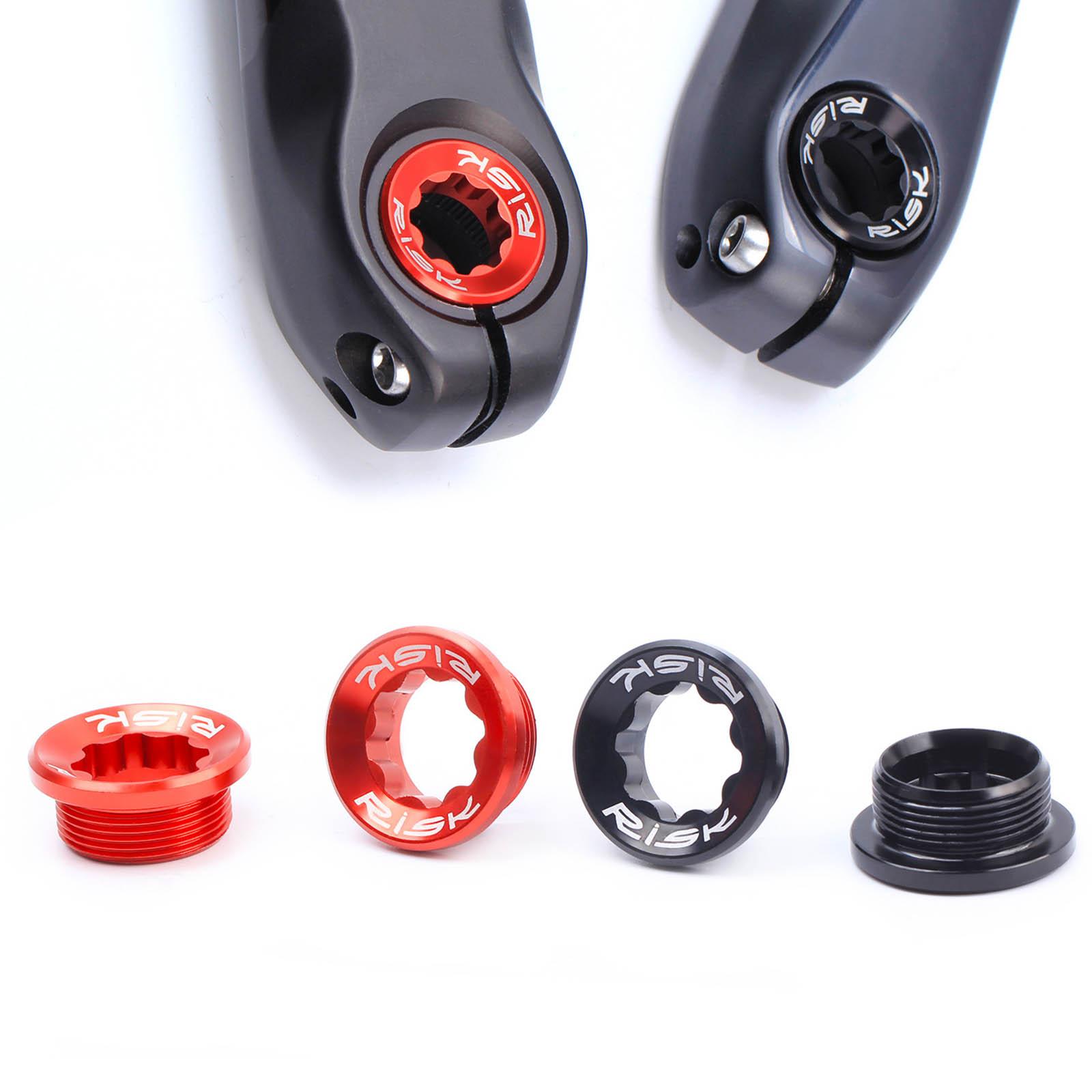 2Pcs Durable Crank Cover Screws Bolts Threads M20 Crankset Arm Fixing Bolt for Bottom Bracket Mountain Bike Crank Arm Fixing MTB