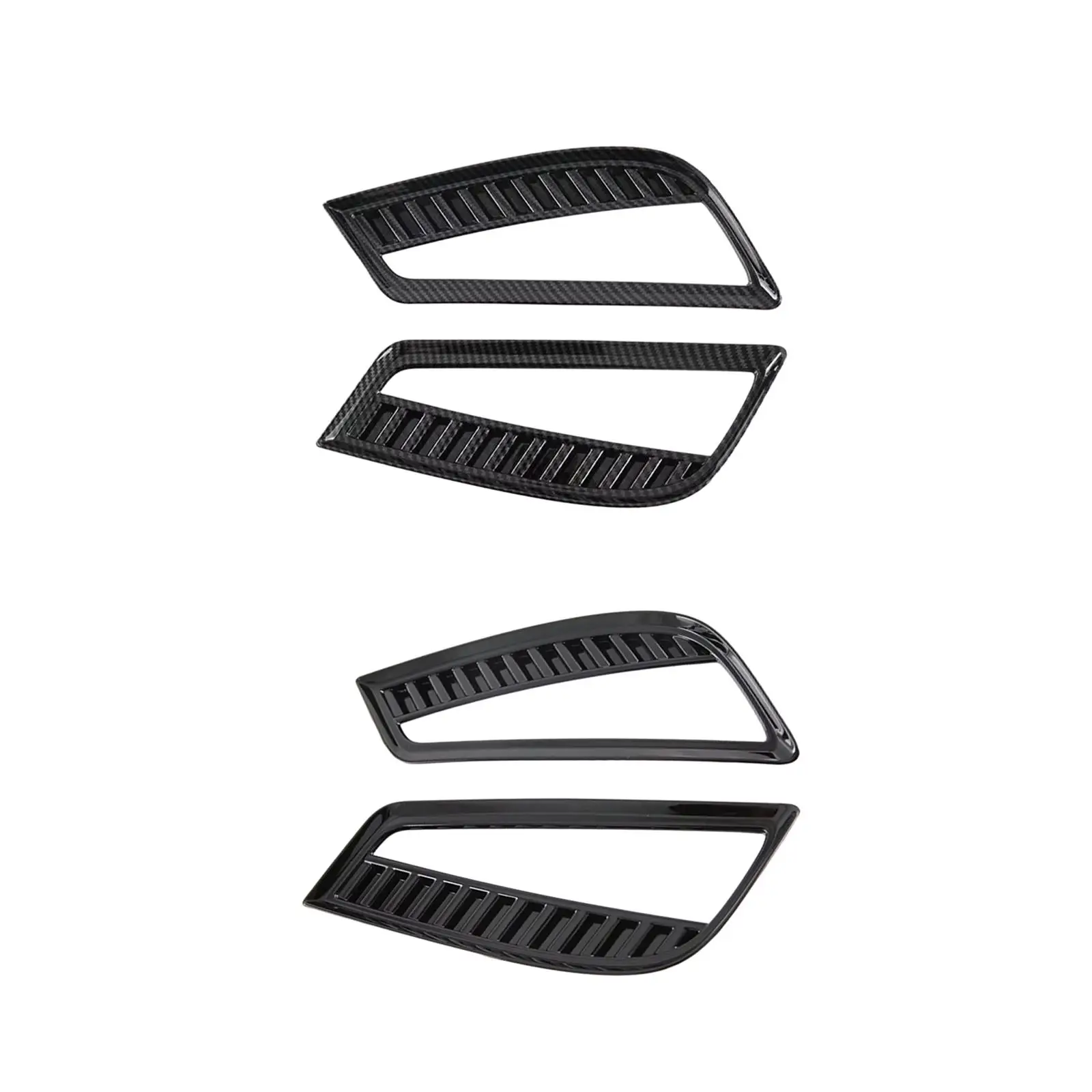 2x Rear Reflector Fog Lamp Cover Bezel Frame, Replacement Parts, Styling Durable